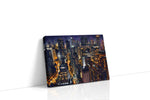 Electric Dreams of the Metropolis urban canvas print, gallery-wrapped, ready to hang