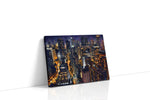Electric Dreams of the Metropolis urban canvas print gallery-wrapped canvas studio shot