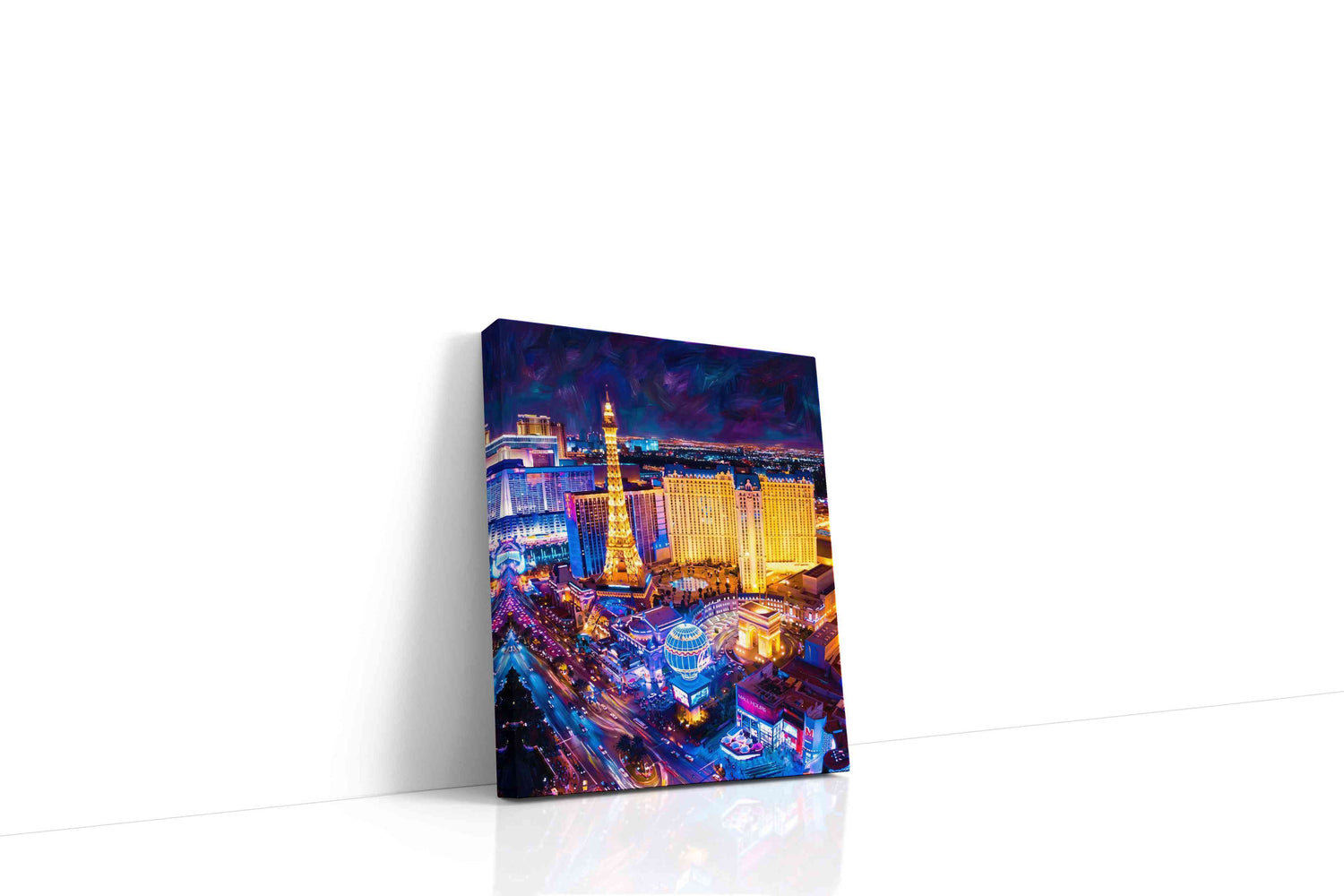 Neon Dreams of the Night urban canvas print, gallery-wrapped, ready to hang