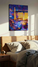 Neon Dreams of the Night – urban canvas wall art, gallery-wrapped, ready to hang