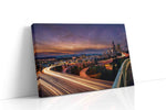 Twilight Urban Symphony urban canvas print gallery-wrapped landscape canvas studio shot