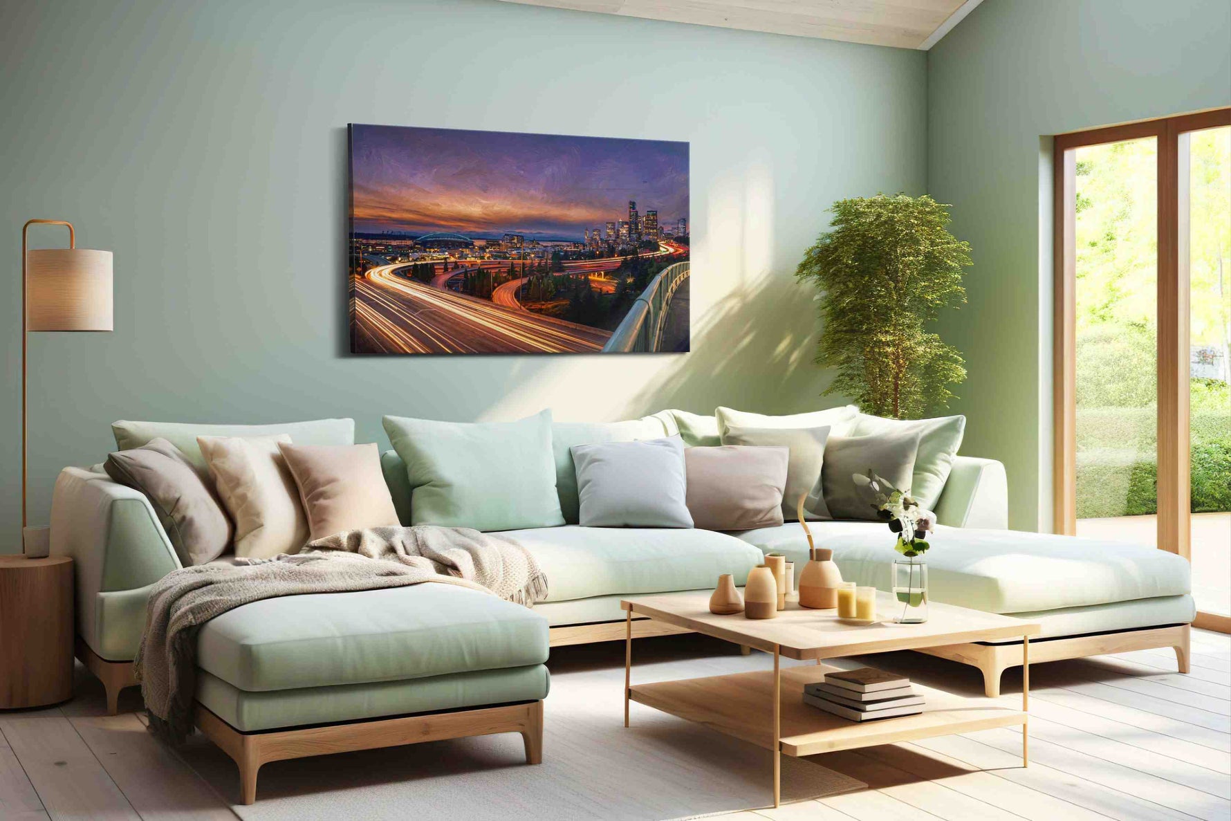 Twilight Urban Symphony – urban canvas wall art, gallery-wrapped, ready to hang