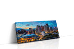 Whirling Urban Symphony urban canvas print gallery-wrapped landscape canvas studio shot