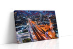 Whirlwind City Dreams urban canvas print gallery-wrapped landscape canvas studio shot