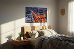 Whirlwind City Dreams – urban canvas wall art, gallery-wrapped, ready to hang