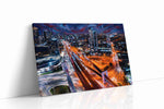Whirlwind City Dreams urban canvas print, gallery-wrapped, ready to hang