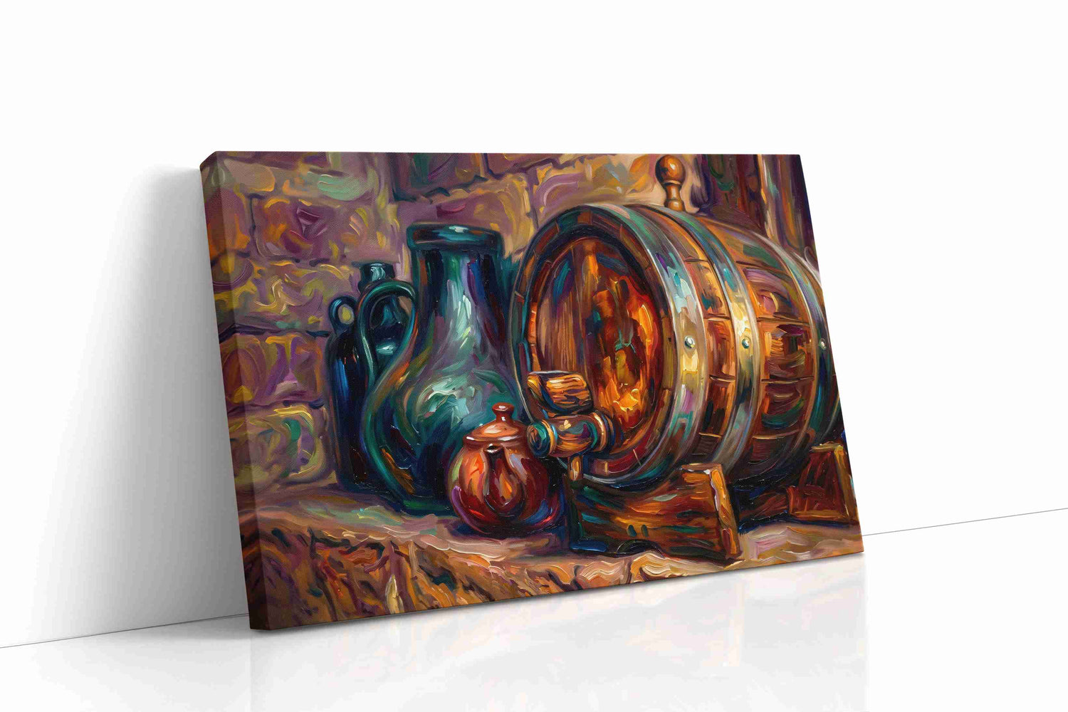 Whispers of Aged Oak wine canvas print, gallery-wrapped, ready to hang