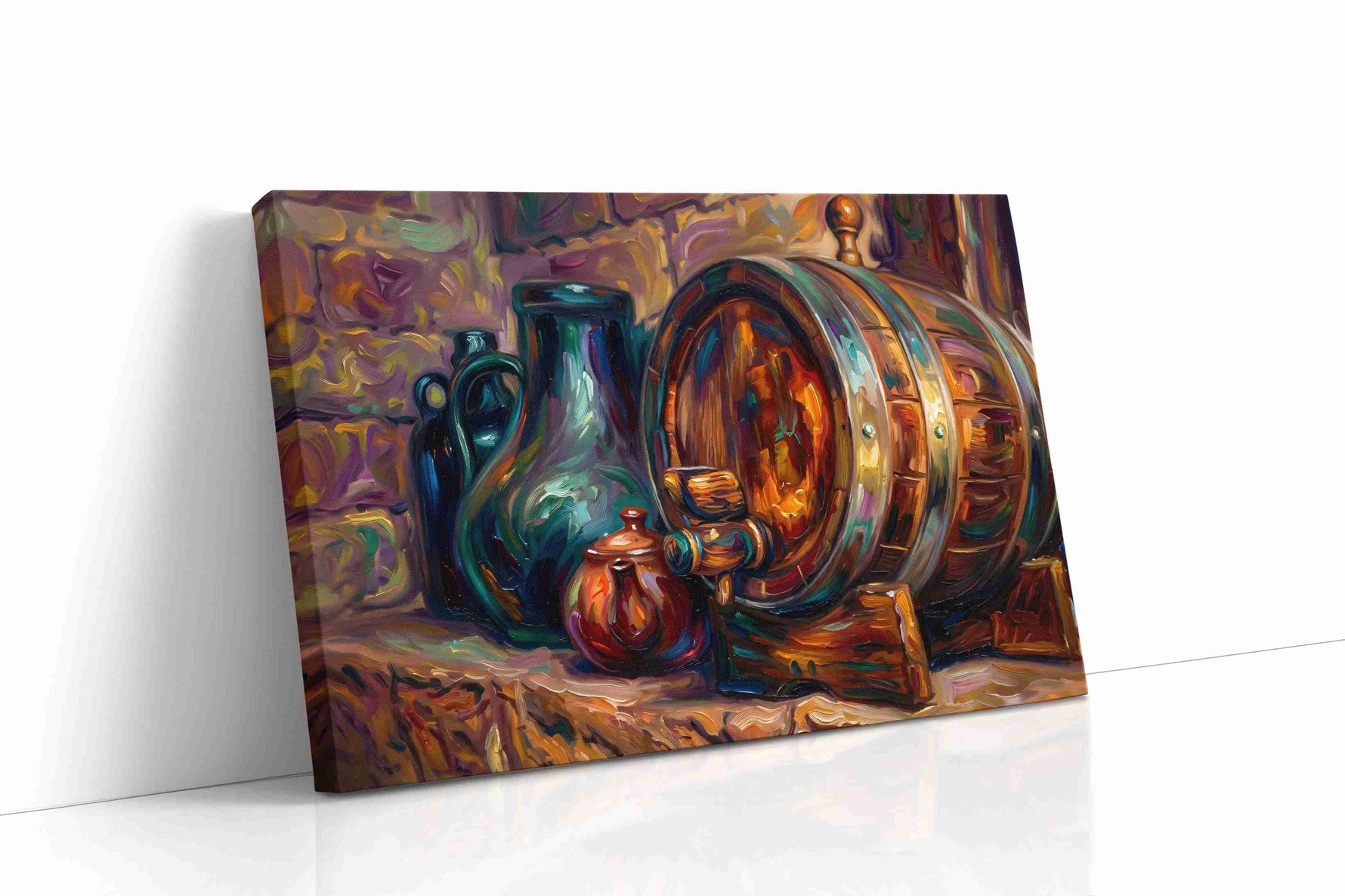 Whispers of Aged Oak wine canvas print, gallery-wrapped, ready to hang