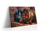 Whispers of Aged Oak wine canvas print gallery-wrapped landscape canvas studio shot