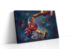Crimson Pour wine canvas print, gallery-wrapped, ready to hang