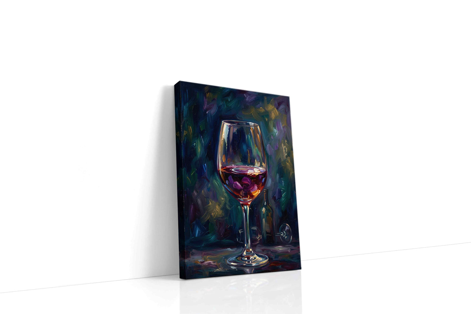 Crimson Reflections III wine canvas print, gallery-wrapped, ready to hang