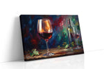 Crimson Reflections of the Vine wine canvas print, gallery-wrapped, ready to hang
