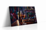 Echoes of the Vineyard wine canvas print gallery-wrapped landscape canvas studio shot
