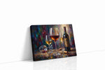 Elegance in Every Drop wine canvas print, gallery-wrapped, ready to hang
