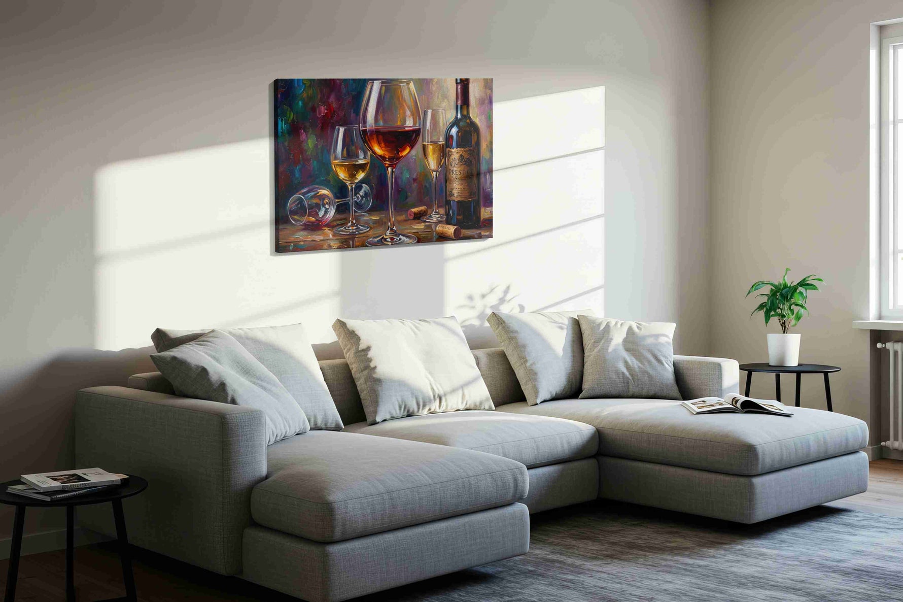 Elegance in Every Drop – wine canvas wall art, gallery-wrapped, ready to hang