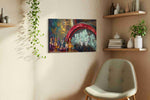 Eternal Vineyard Symphony wine canvas print, displayed in a living room