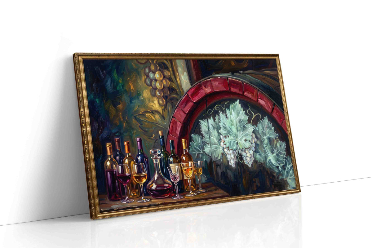 Eternal Vineyard Symphony wine canvas print, gallery-wrapped, ready to hang