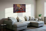 Ethereal Wine Symphony – wine canvas wall art, gallery-wrapped, ready to hang