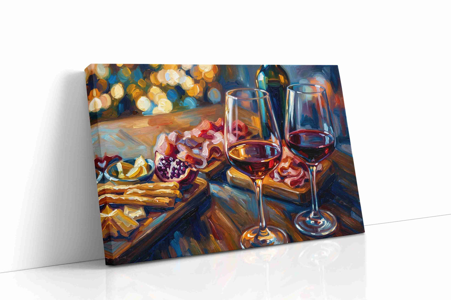 Euphoria in Every Sip wine canvas print, gallery-wrapped, ready to hang