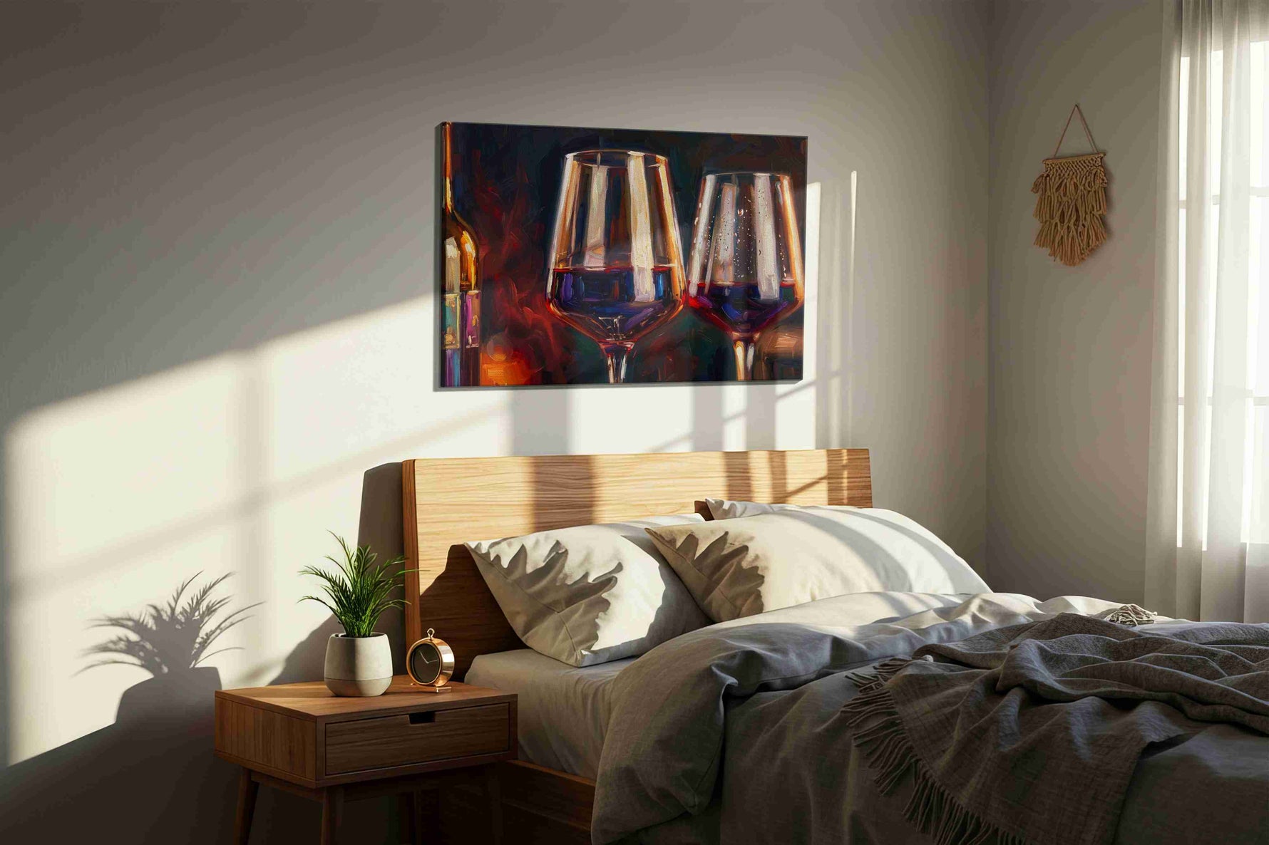 Euphoria in Glass – wine canvas wall art, gallery-wrapped, ready to hang