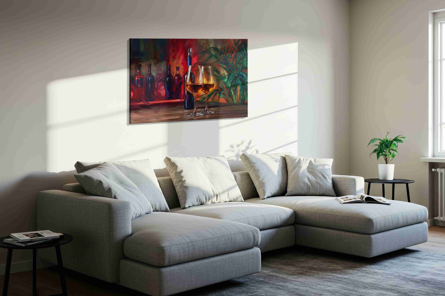 Euphoria in a Glass – wine canvas wall art, gallery-wrapped, ready to hang