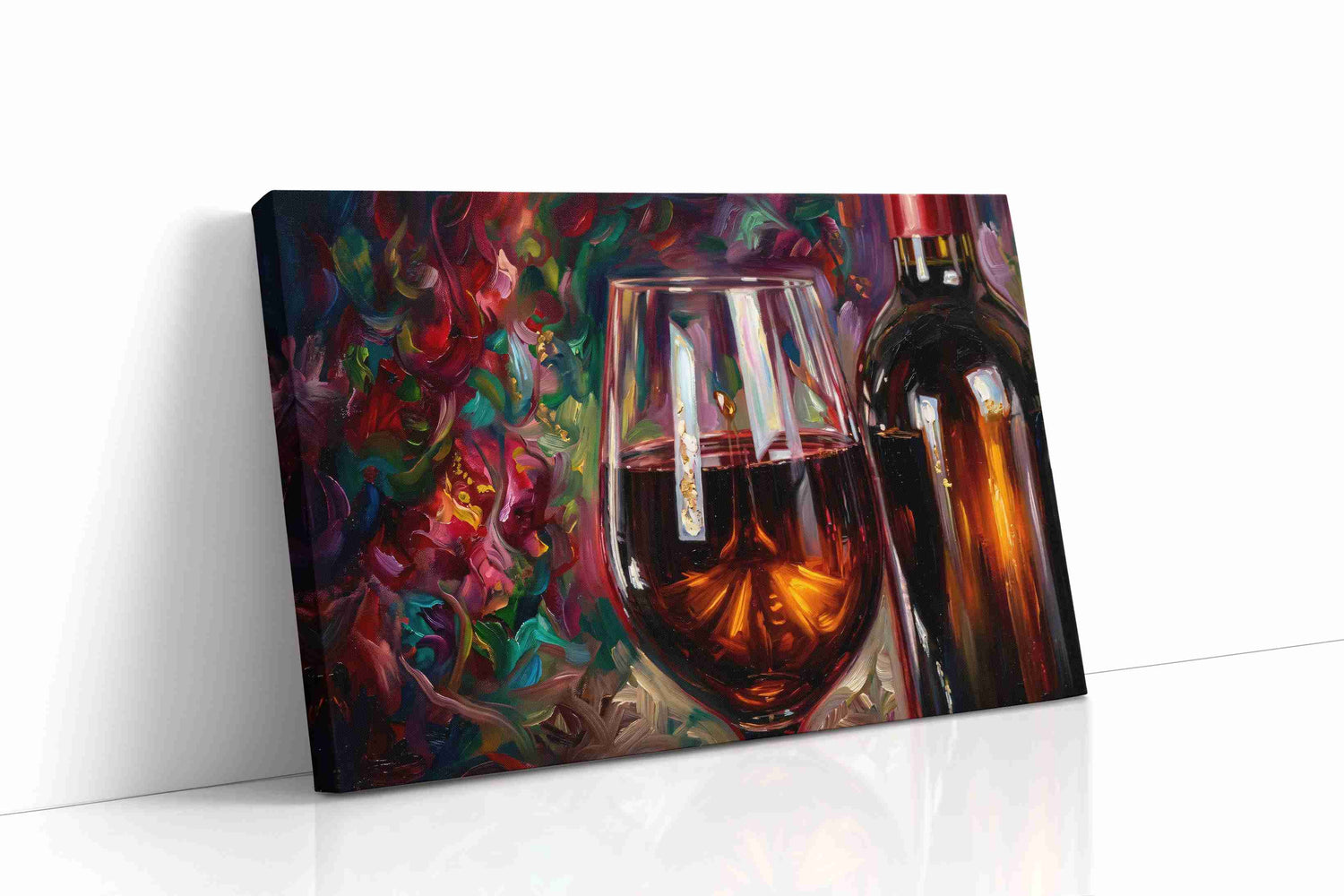 Euphoria in a Glass II wine canvas print, gallery-wrapped, ready to hang