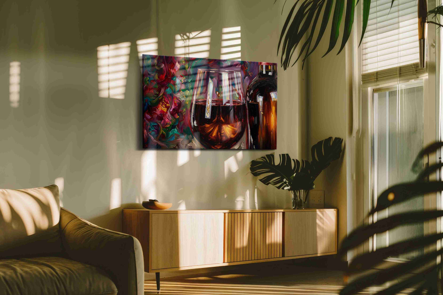 Euphoria in a Glass II – wine canvas wall art, gallery-wrapped, ready to hang