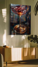 Euphoria in a Glass III wine canvas print, on wall, lifestyle preview