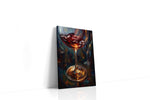 Euphoria in a Glass III wine canvas print gallery-wrapped portrait canvas studio shot