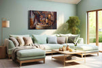 Evening in Bordeaux – wine canvas wall art, gallery-wrapped, ready to hang