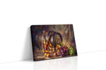 Harvest in a Bottle wine canvas print gallery-wrapped landscape canvas studio shot