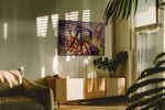 Harvest in a Bottle wine canvas print in a contemporary interior mockup