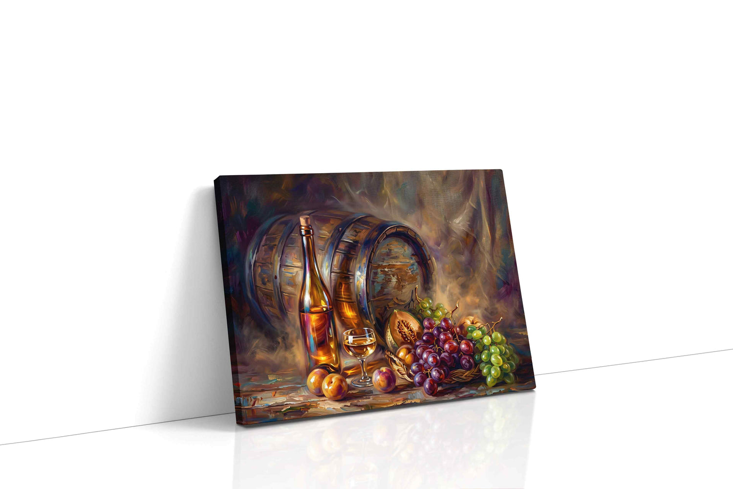 Harvest in a Bottle wine canvas print, gallery-wrapped, ready to hang