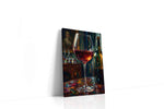 Reflections in Red wine canvas print, gallery-wrapped, ready to hang