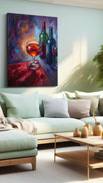 Symphony of Reds – wine canvas wall art, gallery-wrapped, ready to hang