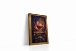 Velvet Sip Under Candlelight wine canvas print, gallery-wrapped, ready to hang