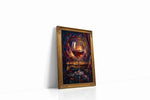 Velvet Sip Under Candlelight wine canvas print gallery-wrapped portrait canvas studio shot