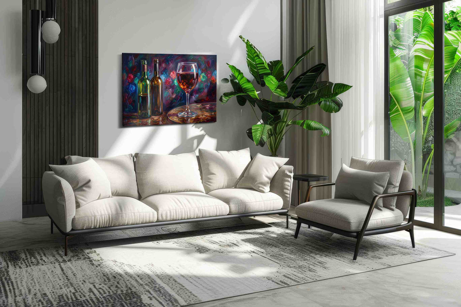 Vibrant Vino Vibes – wine canvas wall art, gallery-wrapped, ready to hang