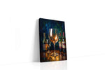 Vibrant Vintage Reflections wine canvas print gallery-wrapped portrait canvas studio shot