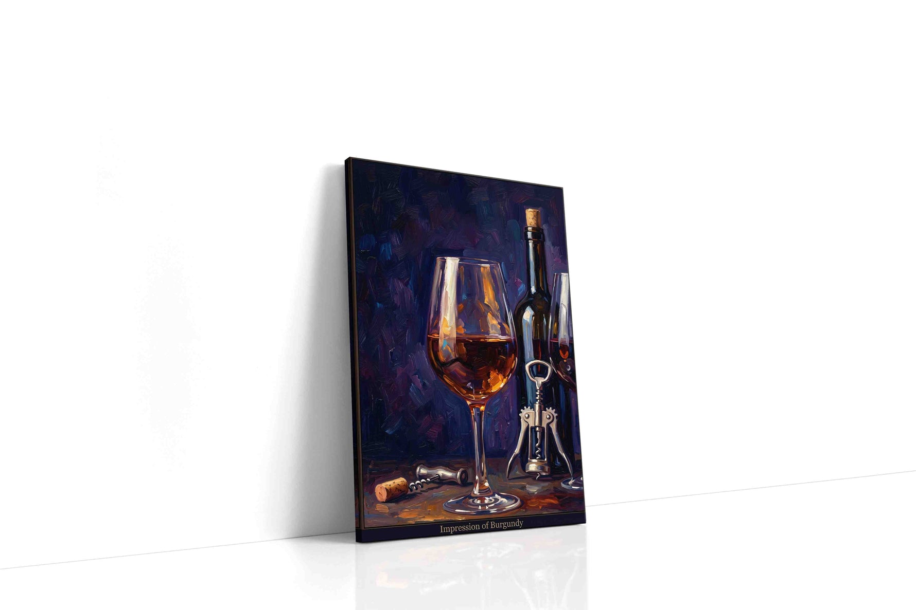 Vin Rouge Reverie wine canvas print gallery-wrapped portrait canvas studio shot