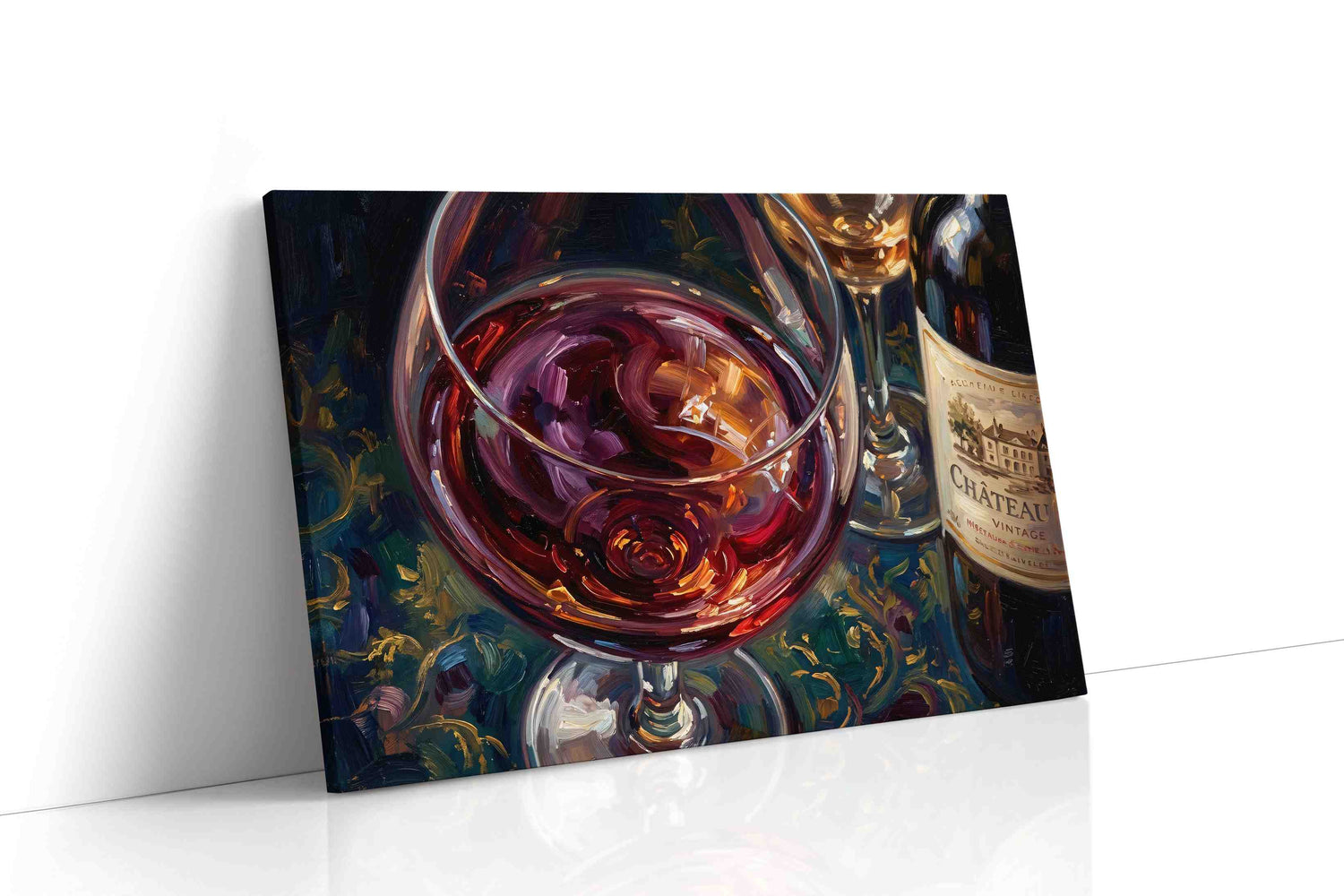 Vin Rouge Reverie II wine canvas print, gallery-wrapped, ready to hang