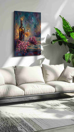 Vin Rouge Reverie III wine canvas print, on wall, lifestyle preview