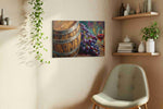 Vineyard Elegance – wine canvas wall art, gallery-wrapped, ready to hang