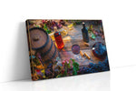 Vineyard Symphony II wine canvas print, gallery-wrapped, ready to hang