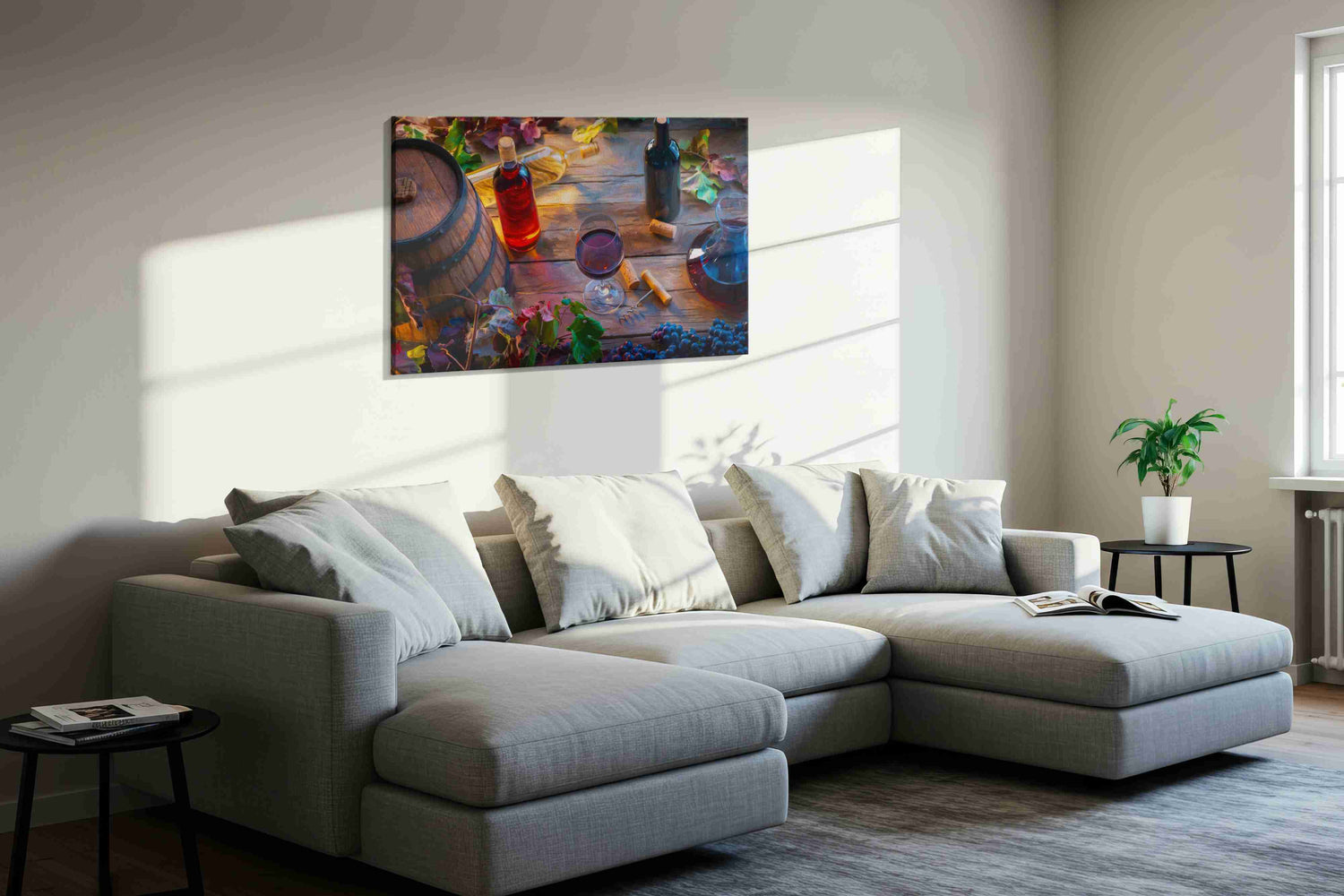 Vineyard Symphony II – wine canvas wall art, gallery-wrapped, ready to hang