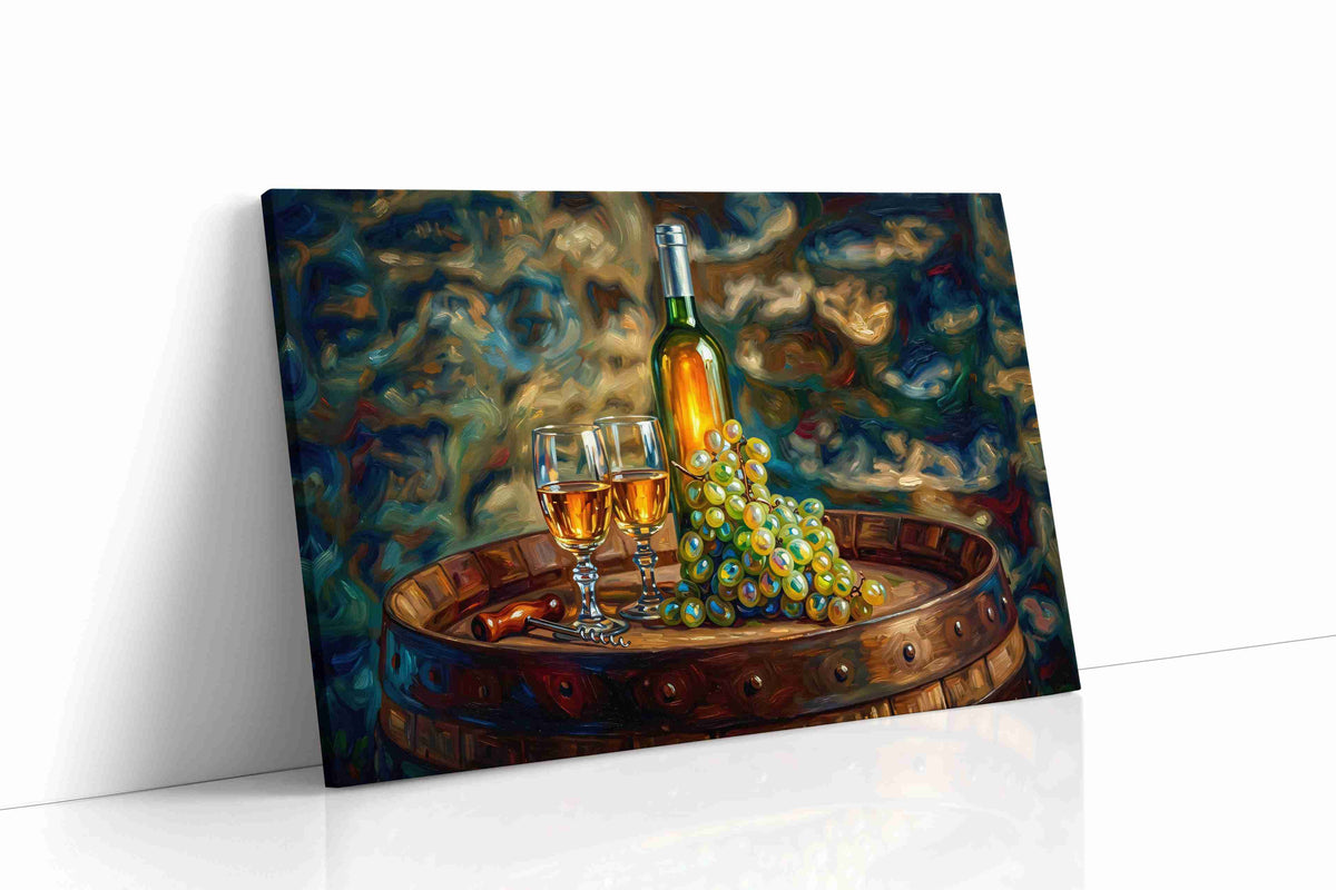 Vineyard Symphony III wine canvas print gallery-wrapped landscape canvas studio shot