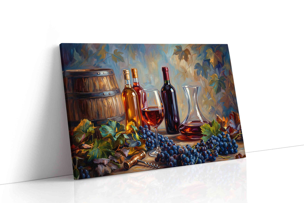 Vineyard Symphony IV wine canvas print gallery-wrapped landscape canvas studio shot