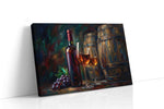 Vino Reverie wine canvas print gallery-wrapped landscape canvas studio shot