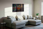 Vino Reverie wine canvas print in a living room scene