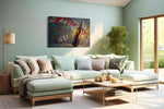 Vino's Dance of Light – wine canvas wall art, gallery-wrapped, ready to hang